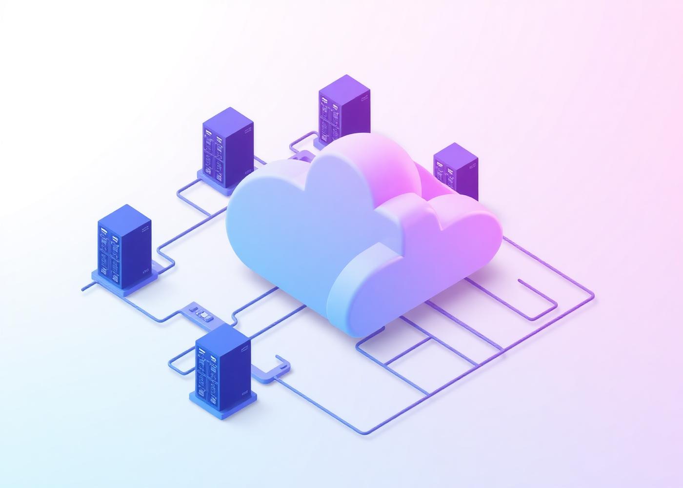 Cloud infrastructure illustration